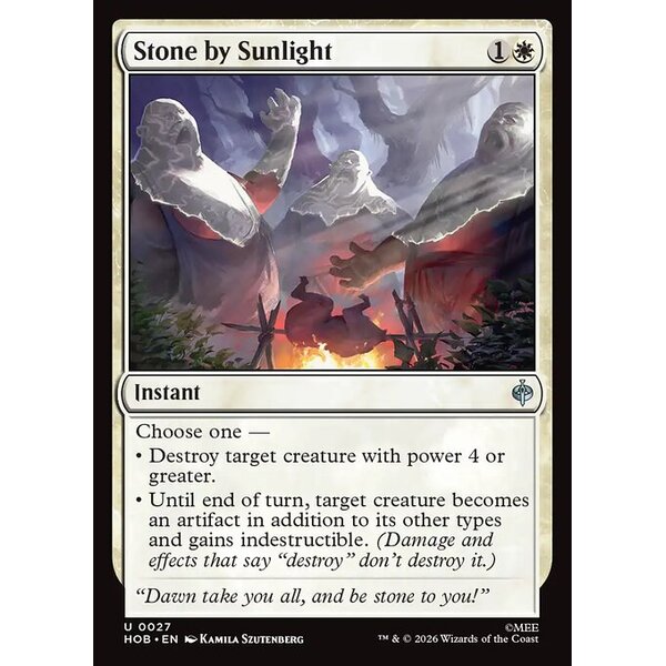 The Hobbit - 27 - Stone by Sunlight - Uncommon - W - Non-foil (Front)