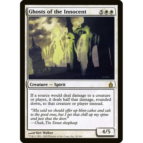 Ravnica: City of Guilds - 20 - Ghosts of the Innocent - Rare - W - Non-foil (Front)