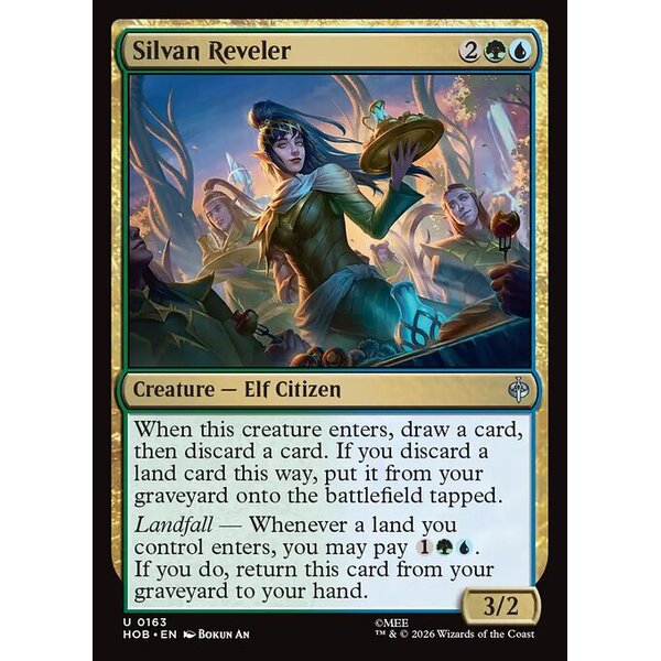 The Hobbit - 163 - Silvan Reveler - Uncommon - UG - Non-foil (Front)