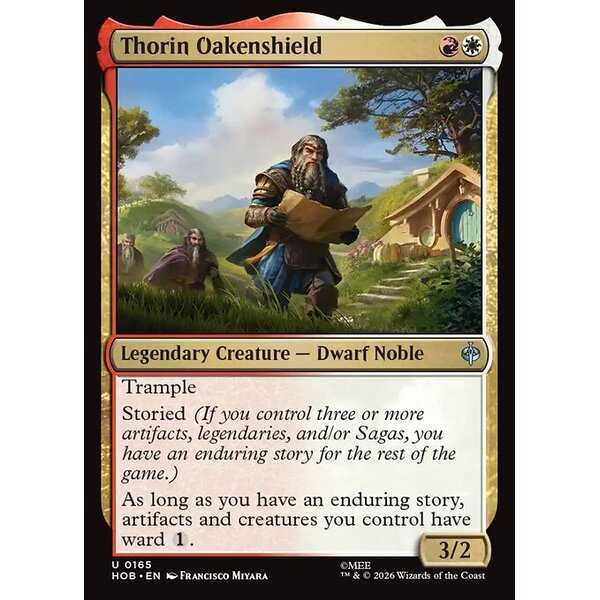 The Hobbit - 165 - Thorin Oakenshield - Uncommon - WR - Non-foil (Front)