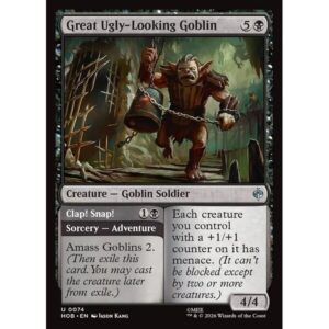 The Hobbit - 74 - Great Ugly-Looking Goblin // Clap! Snap! - Uncommon - B - Non-foil (Front)