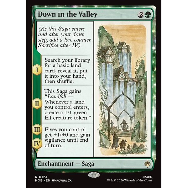 The Hobbit - 124 - Down in the Valley - Rare - G - Non-foil (Front)