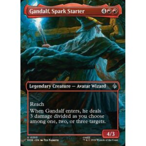 The Hobbit - 203 - Gandalf, Spark Starter - Uncommon - R - Non-foil (Front)