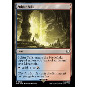 Fallout - 822 - Sulfur Falls - Rare - C - Foil - Promo