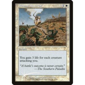 Seventh Edition - 3★ - Blessed Reversal - Rare - W - Foil (Front)