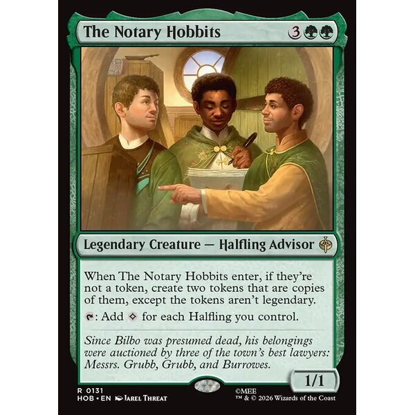 The Hobbit - 131 - The Notary Hobbits - Rare - G - Non-foil (Front)