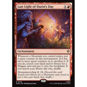 The Hobbit - 103 - Last Light of Durin's Day - Rare - R - Non-foil (Front)
