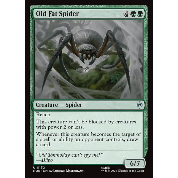 The Hobbit - 132 - Old Fat Spider - Uncommon - G - Non-foil (Front)