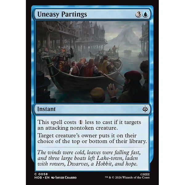 The Hobbit - 58 - Uneasy Partings - Common - U - Non-foil (Front)