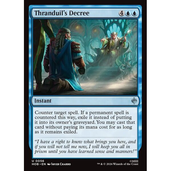 The Hobbit - 56 - Thranduil's Decree - Uncommon - U - Non-foil (Front)
