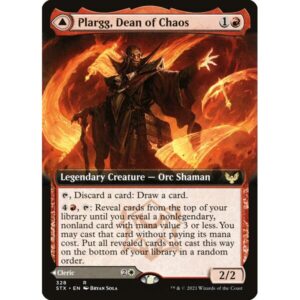 Strixhaven: School of Mages - 328 - Plargg, Dean of Chaos // Augusta, Dean of Order - Rare - C - Foil