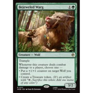 The Hobbit - 117 - Bejeweled Warg - Rare - G - Non-foil (Front)