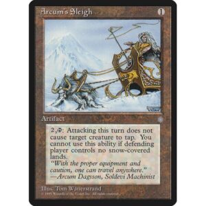 Ice Age - 309 - Arcum's Sleigh - Uncommon - C - Non-foil (Front)