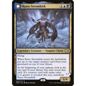 Innistrad: Crimson Vow - 246 - Runo Stromkirk // Krothuss, Lord of the Deep - Rare - C - Foil
