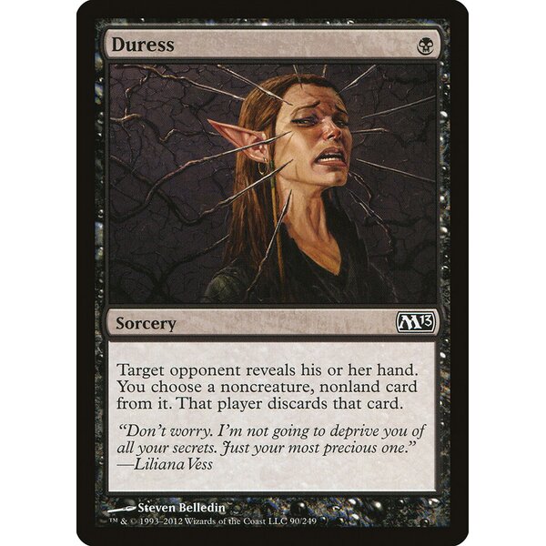 Magic 2013 - 90 - Duress - Common - B - Foil