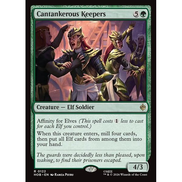 The Hobbit - 122 - Cantankerous Keepers - Rare - G - Non-foil (Front)