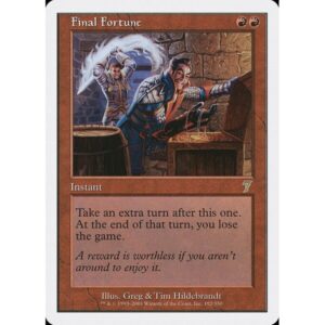Seventh Edition - 182 - Final Fortune - Rare - R - Non-foil (Front)