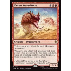 The Hobbit - 92 - Desert Were-Worm - Rare - R - Non-foil (Front)