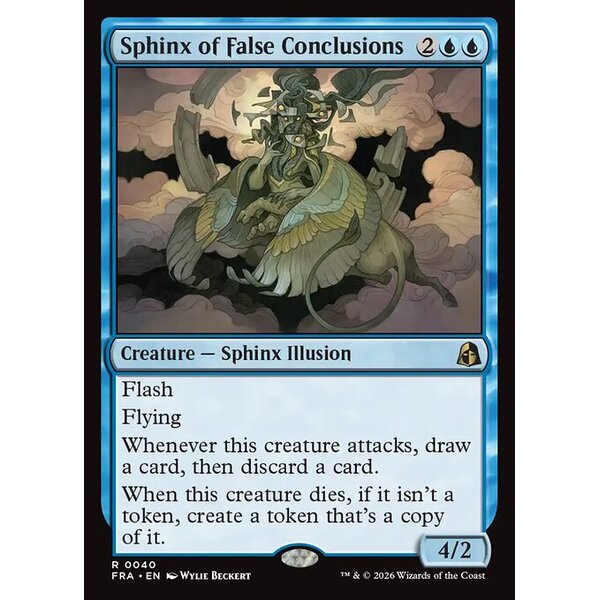 Reality Fracture - 40 - Sphinx of False Conclusions - Rare - U - Non-foil (Front)