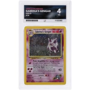 ACE 4 Very Good - 2000 Pokemon Gym Heroes Sabrina's Gengar Holo #14