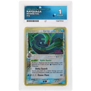 ACE 1 Poor - 2006 Pokemon Holon Phantoms Rayquaza Reverse Foil #16