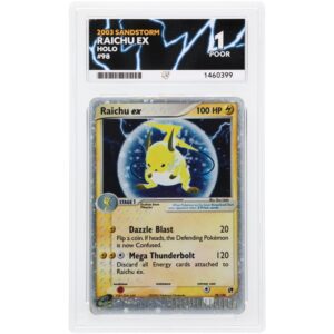 ACE 1 Poor - 2003 Pokemon Sandstorm Raichu EX Holo #98