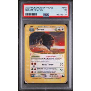 PSA 1 PR - 2003 Pokemon Skyridge Golem-Rev.Foil #148