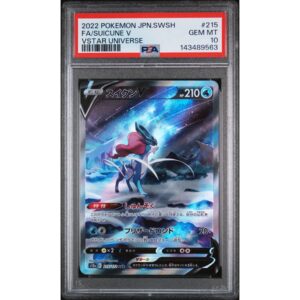 PSA 10 Suicune V #215 VSTAR Universe front