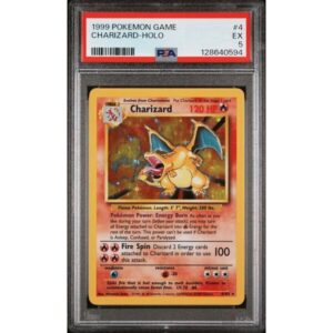 PSA 5 Excellent - 1999 Pokemon Base Set Charizard Holo #4