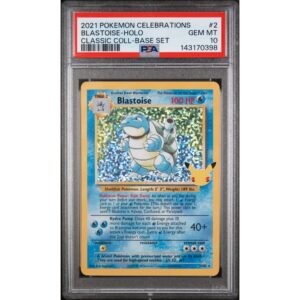PSA 10 Gem Mint - 2021 Pokemon Celebrations Classic Collection Blastoise #2