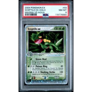PSA 8 Near Mint - 2004 Pokemon Magma vs Aqua Sceptile ex Holo #93