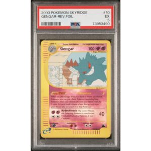 PSA 5 EX - 2003 Pokemon Skyridge Gengar-Rev.Foil #10