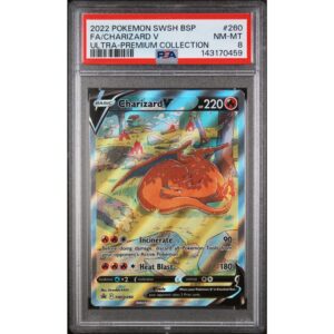 PSA 8 NM-MT - 2022 Pokemon SWSH Black Star Promo FA Charizard V Ultra-Premium Collection #260