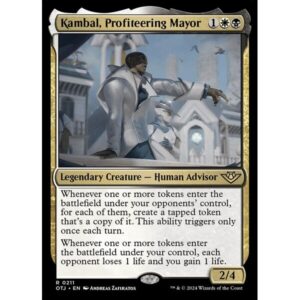 Outlaws of Thunder Junction - 211 - Kambal, Profiteering Mayor - Rare - WB - Non-foil