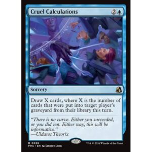 Reality Fracture - 26 - Cruel Calculations - Rare - U - Non-foil (Front)