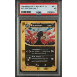 PSA 3 Very Good - 2003 Pokemon Aquapolis Houndoom Holo #H11