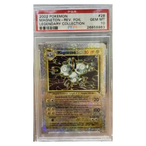 PSA 10 Gem Mint - 2002 Pokemon Legendary Collection Magneton Reverse Foil #28