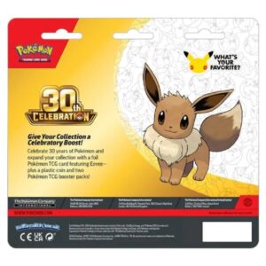 Pokemon 30th Celebration 2-Pack Blister baksiden