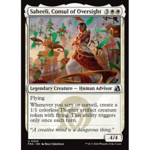 Reality Fracture - 203 - Saheeli, Consul of Oversight - Uncommon - W - Non-foil (Front)