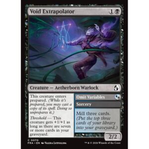 Reality Fracture - 70 - Void Extrapolator // Omit Variables - Common - B - Non-foil (Front)