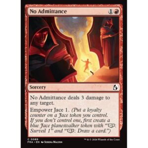 Reality Fracture - 89 - No Admittance - Common - R - Non-foil (Front)