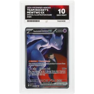 ACE 10 Gem Mint - 2026 Pokemon Ascended Heroes Team Rocket's Mewtwo ex Special Illustration Rare #281
