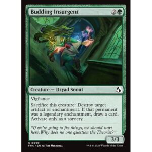 Reality Fracture - 99 - Budding Insurgent - Common - G - Non-foil (Front)