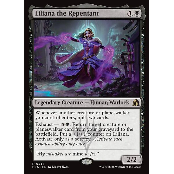 Reality Fracture - 231 - Liliana the Repentant - Rare - B - Non-foil (Front)