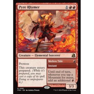 Reality Fracture - 91 - Pyre Rhymer // Molten Tide - Rare - R - Non-foil (Front)