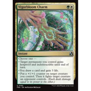 Reality Fracture - 160 - Vigorbloom Charm - Uncommon - WG - Non-foil (Front)