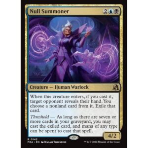Reality Fracture - 142 - Null Summoner - Rare - UB - Non-foil (Front)