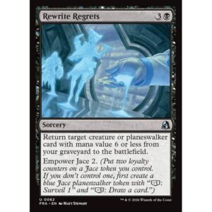 Reality Fracture - 62 - Rewrite Regrets - Uncommon - B - Non-foil (Front)