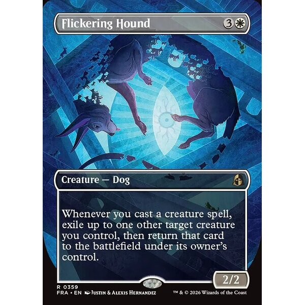 Reality Fracture - 359 - Flickering Hound - Rare - W - Non-foil (Front)