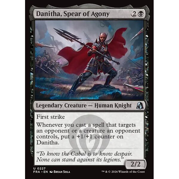 Reality Fracture - 227 - Danitha, Spear of Agony - Uncommon - B - Non-foil (Front)